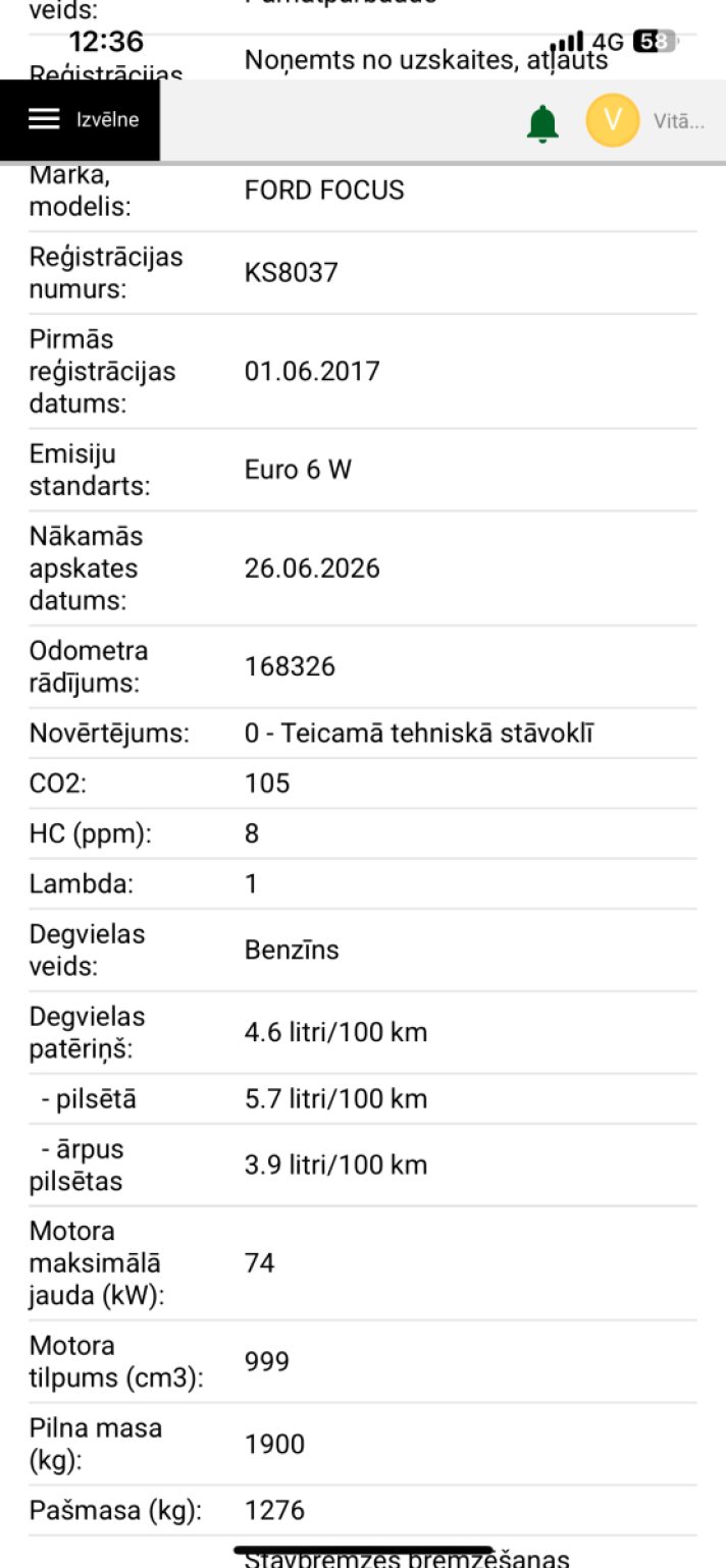 Ford Focus 1.0 Benzins 2017 gads